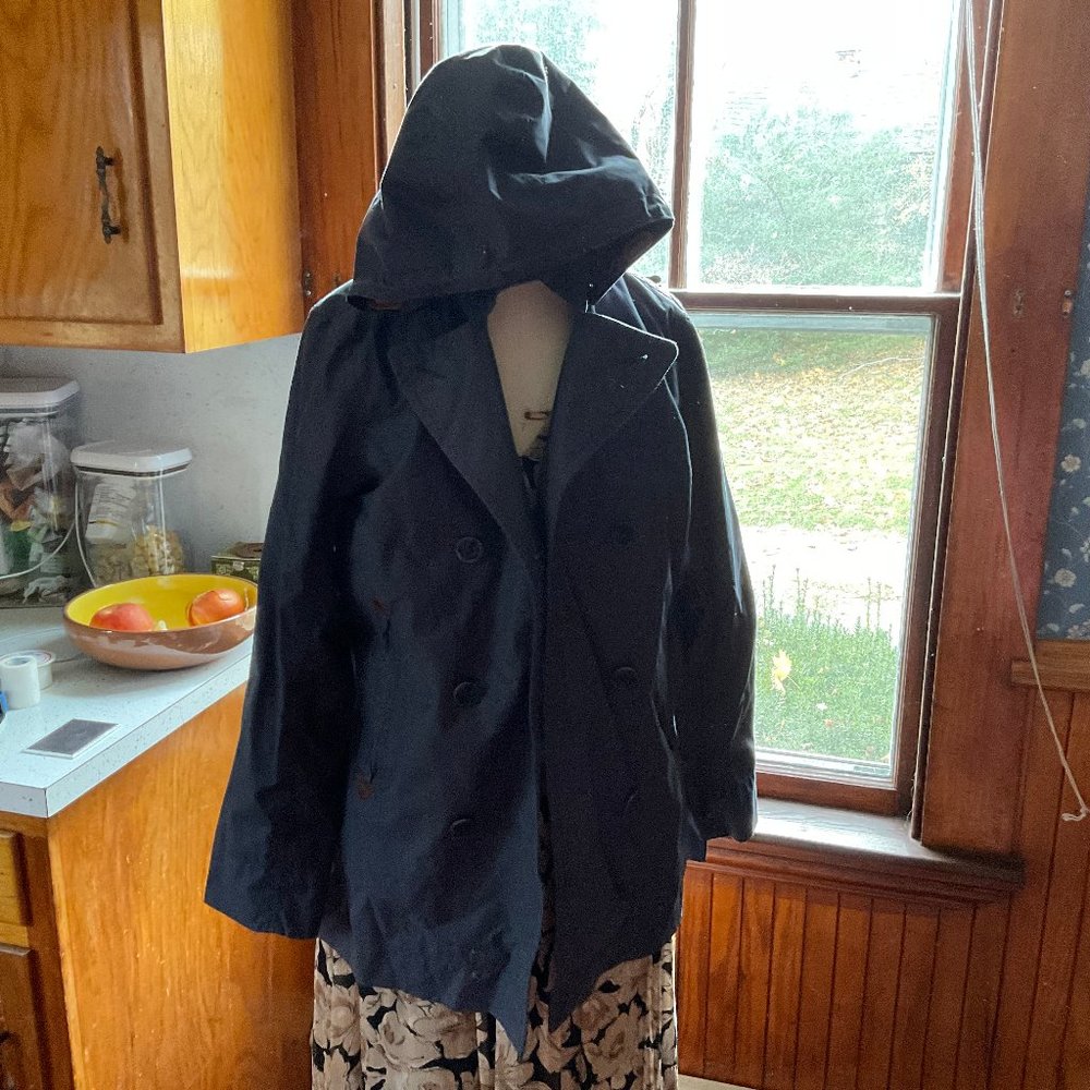 Aigle marine blue trench coat M, Fr 40, UK 12